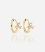Boucles d'oreilles Nyx (Acier doré)