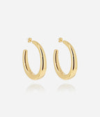 Boucles d'oreilles Andromede (Acier doré)