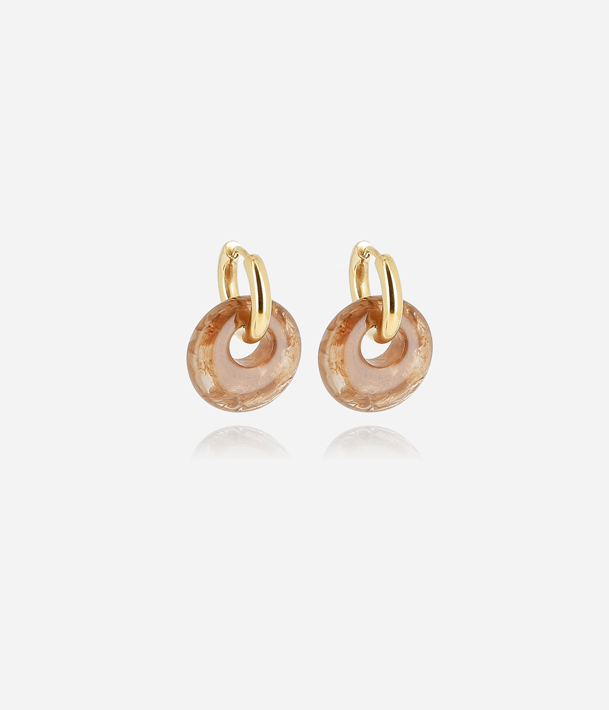 Boucles d'oreilles Chroma (Acier doré)
