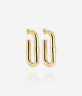 Boucles d'oreilles Lafra (Acier doré)