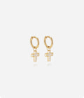 Boucles d'oreilles Olyde (Acier doré)