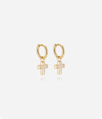 Boucles d'oreilles Olyde (Acier doré)