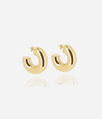 Boucles d'oreilles Amande (Acier doré)