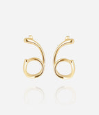 Boucles d'oreilles Elpi (Acier doré)