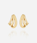 Boucles d'oreilles Telma (Acier doré)