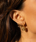 Boucles d'oreilles Leti (Acier doré)
