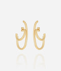 Boucles d'oreilles Augusta (Acier doré)