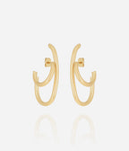 Boucles d'oreilles Augusta (Acier doré)