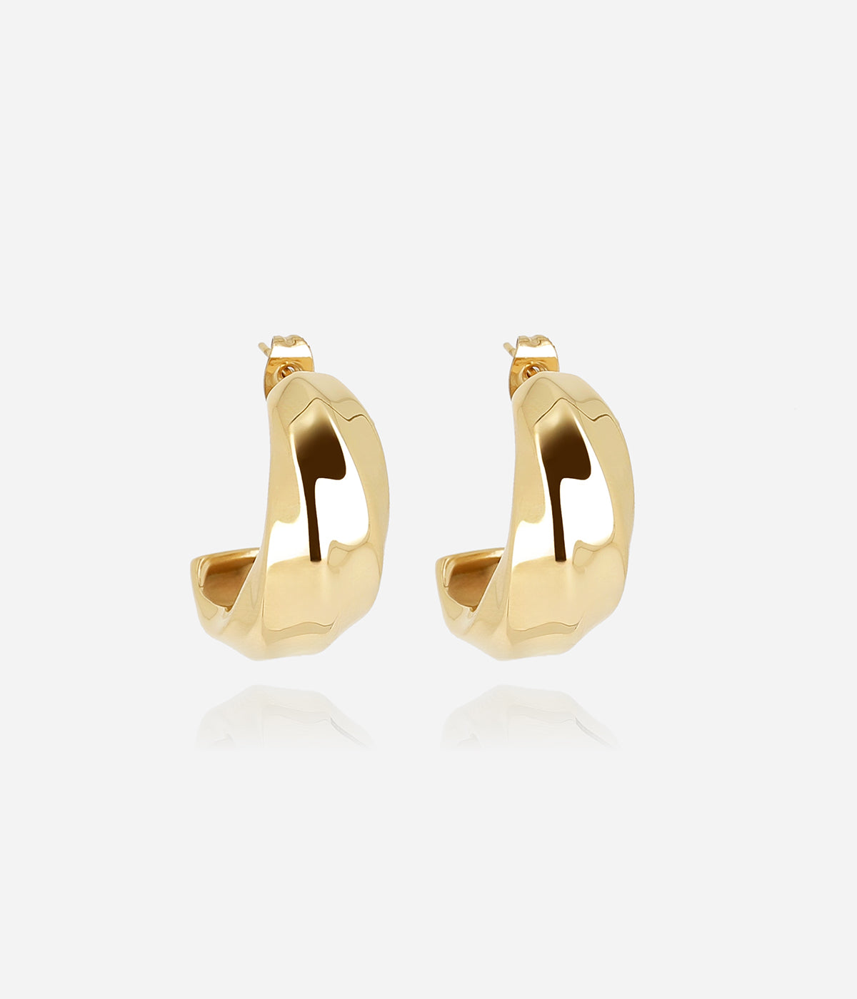 Boucles d'oreilles Enora (Acier doré)