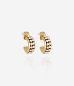 Boucles d'oreilles Apolline (Acier doré)
