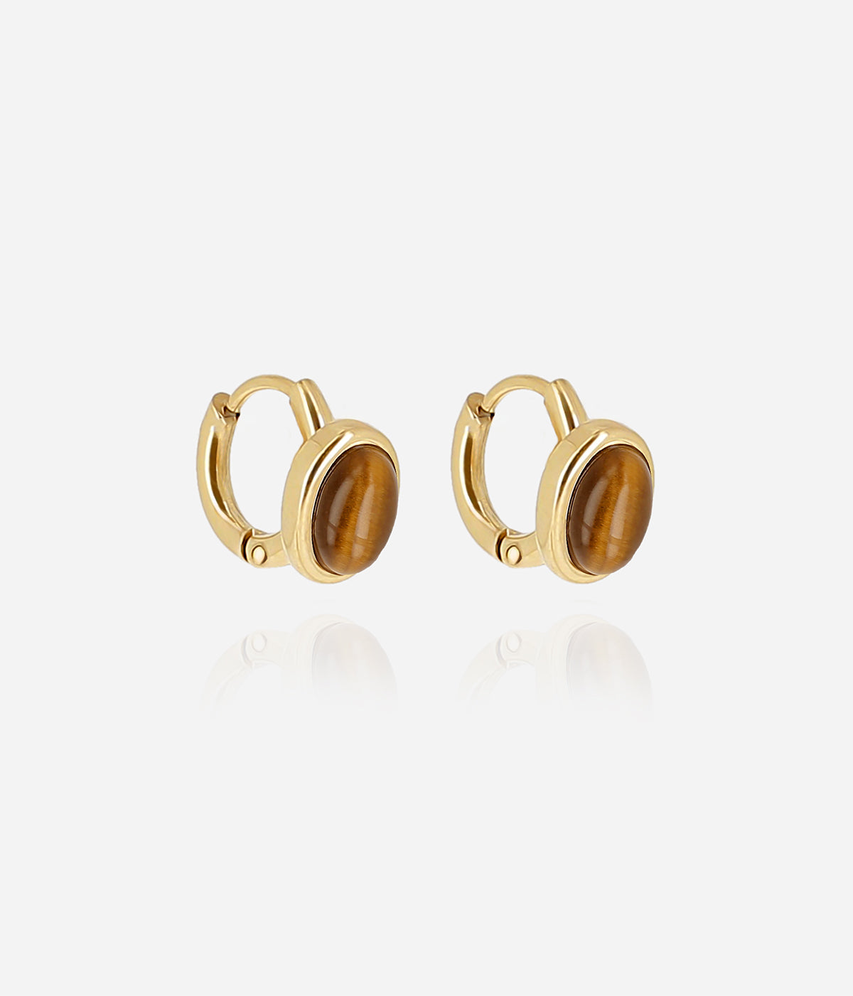 Boucles d'oreilles Cabaji (Acier doré)