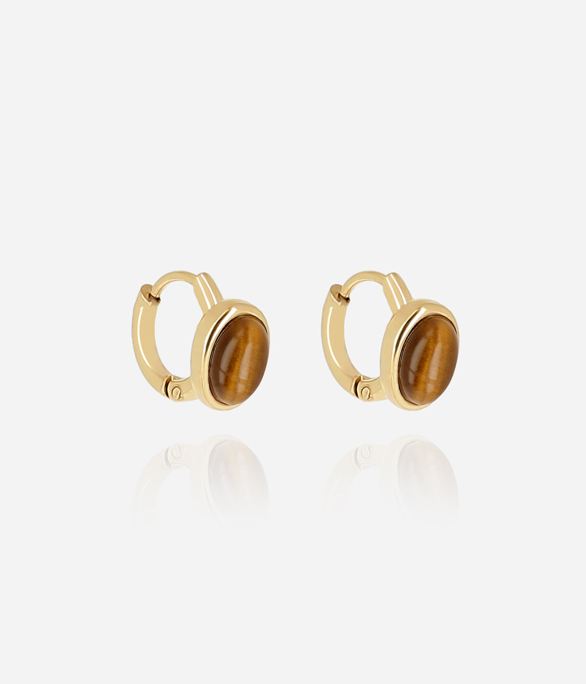 Boucles d'oreilles Isotta (Acier doré)