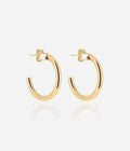 Boucles d'oreilles Fossa (Acier doré)