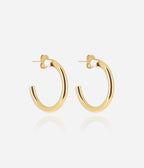 Boucles d'oreilles Fossa (Acier doré)