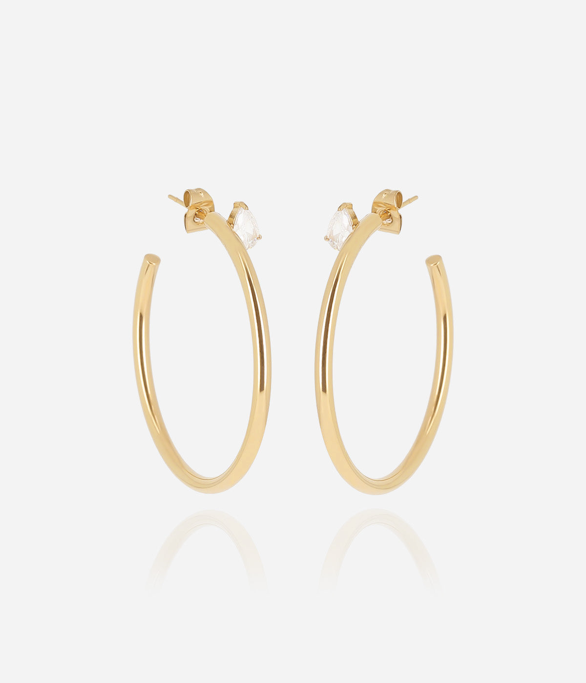 Boucles d'oreilles Dago (Acier doré)