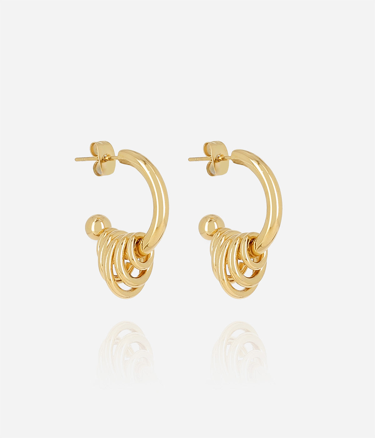 Boucles d'oreilles Hyacinth (Acier doré)