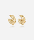 Boucles d'oreilles Sharma (Acier doré)