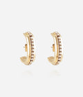 Boucles d'oreilles Domenico (Acier doré)