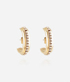 Boucles d'oreilles Domenico (Acier doré)