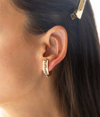 Boucles d'oreilles Domenico (Acier doré)