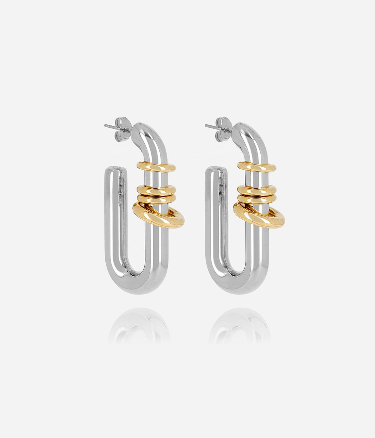 Boucles d'oreilles Edwina (Acier mix)