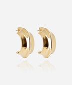 Boucles d'oreilles Kaima (Acier doré)
