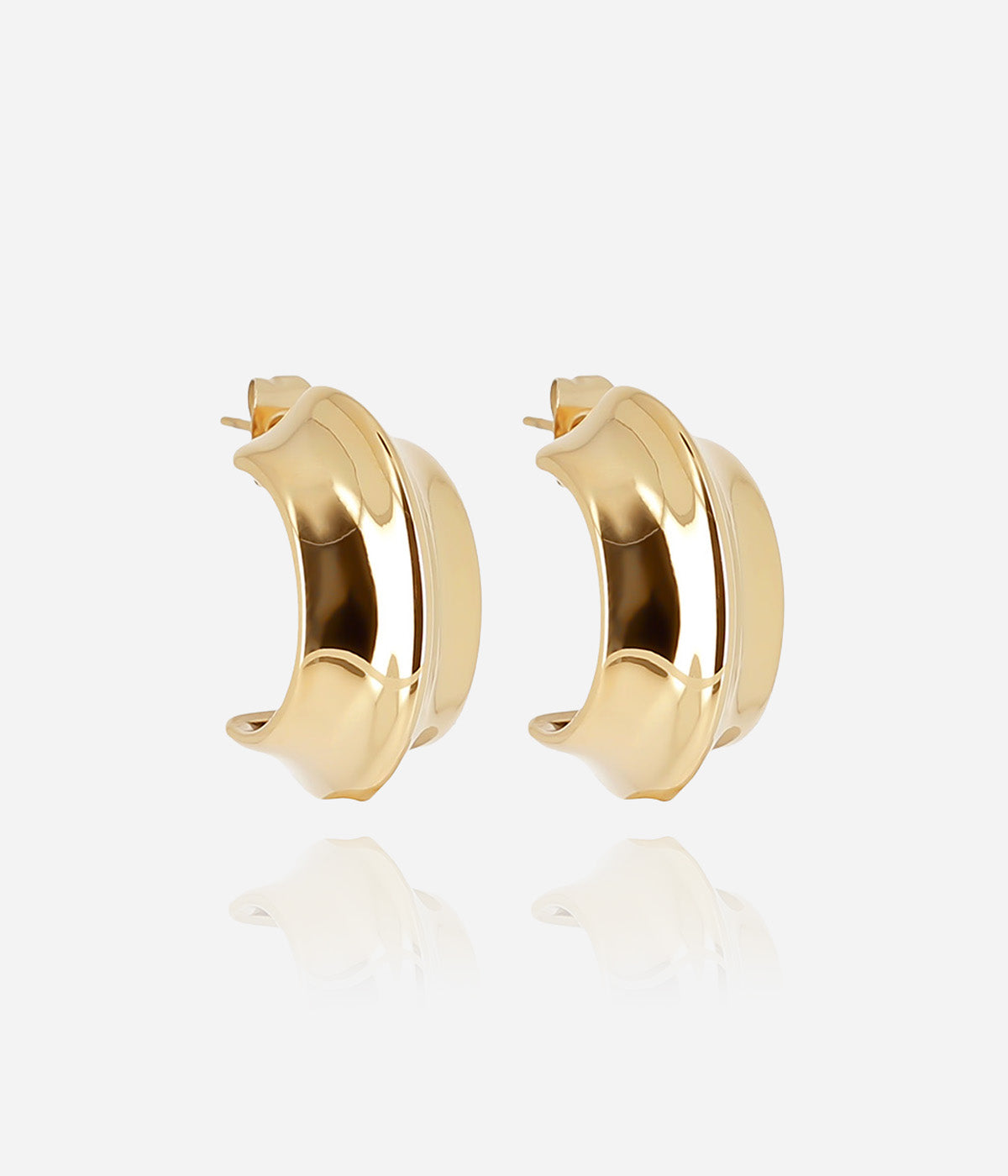 Boucles d'oreilles Kaima (Acier doré)