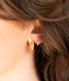 Boucles d'oreilles Kaima (Acier doré)