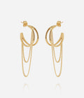 Boucles d'oreilles Nereal (Acier doré)