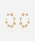 Boucles d'oreilles Mercury (Acier doré)