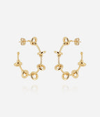 Boucles d'oreilles Mercury (Acier doré)
