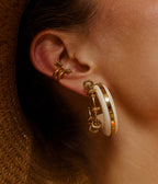 Boucles d'oreilles Mercury (Acier doré)