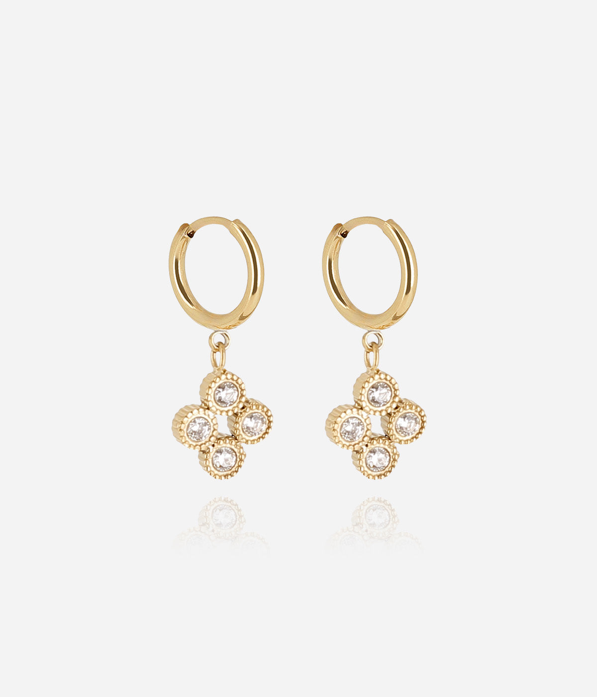 Boucles d'oreilles Candela (Acier doré)