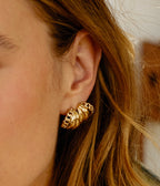 Boucles d'oreilles Girogio (Acier doré)
