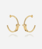 Boucles d'oreilles Narcao (Acier doré)