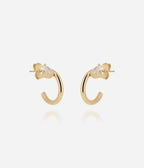 Boucles d'oreilles Laureto (Acier doré)