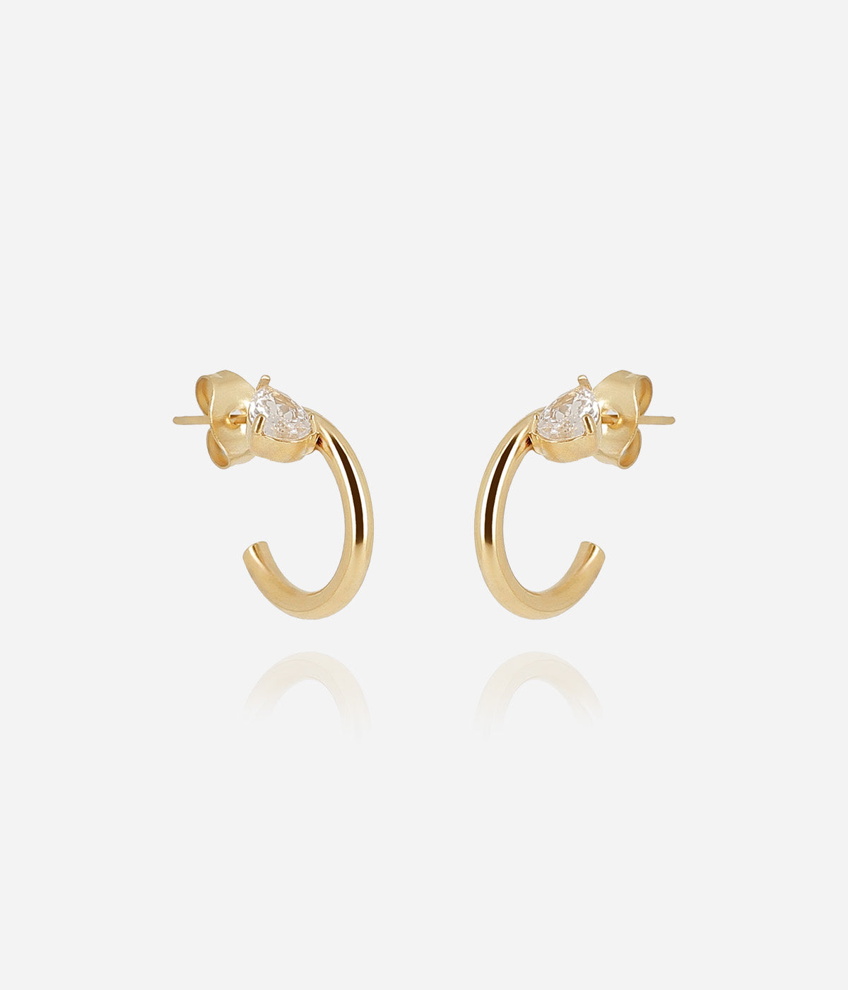 Boucles d'oreilles Laureto (Acier doré)