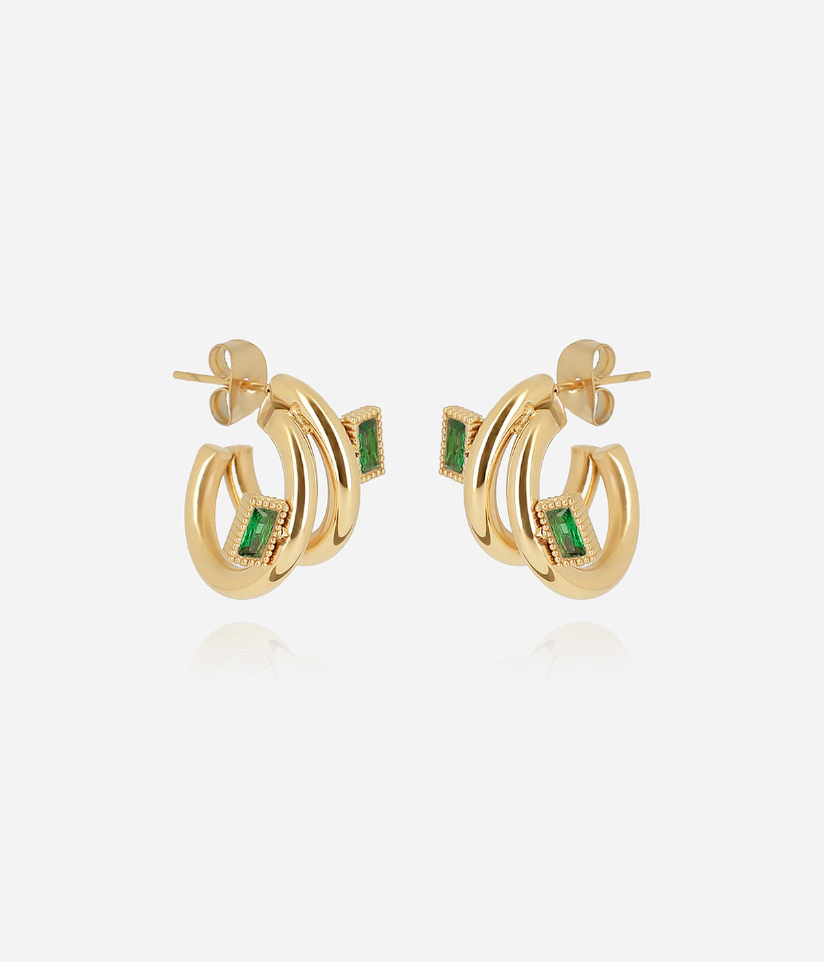 Boucles d'oreilles Fasano (Acier doré)
