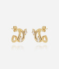 Boucles d'oreilles Veglie (Acier doré)