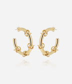 Boucles d'oreilles Balogna (Acier doré)