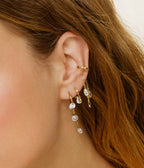 Boucles d'oreilles Isernia (Acier doré)