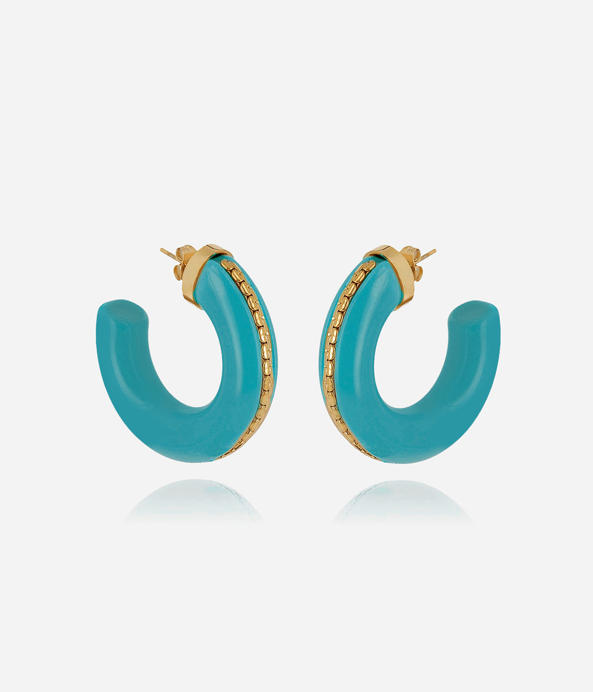 Boucles d'oreilles Zakko (Acier doré)