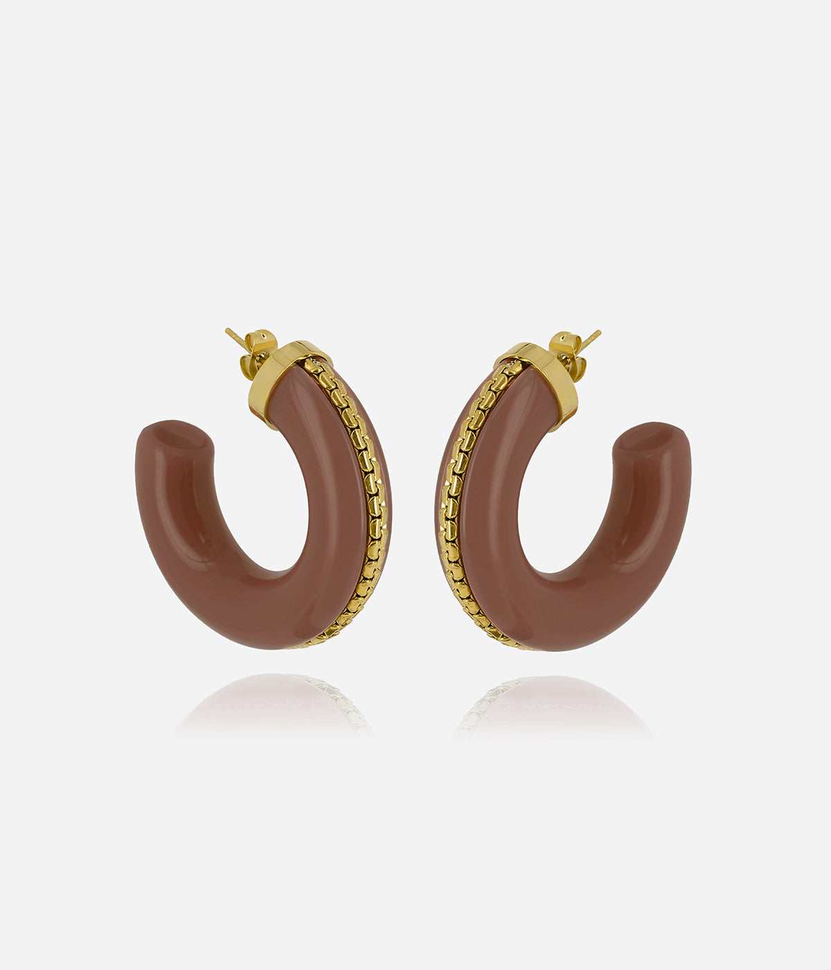 Boucles d'oreilles Zakko (Acier doré)