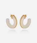 Boucles d'oreilles Monge (Acier doré)