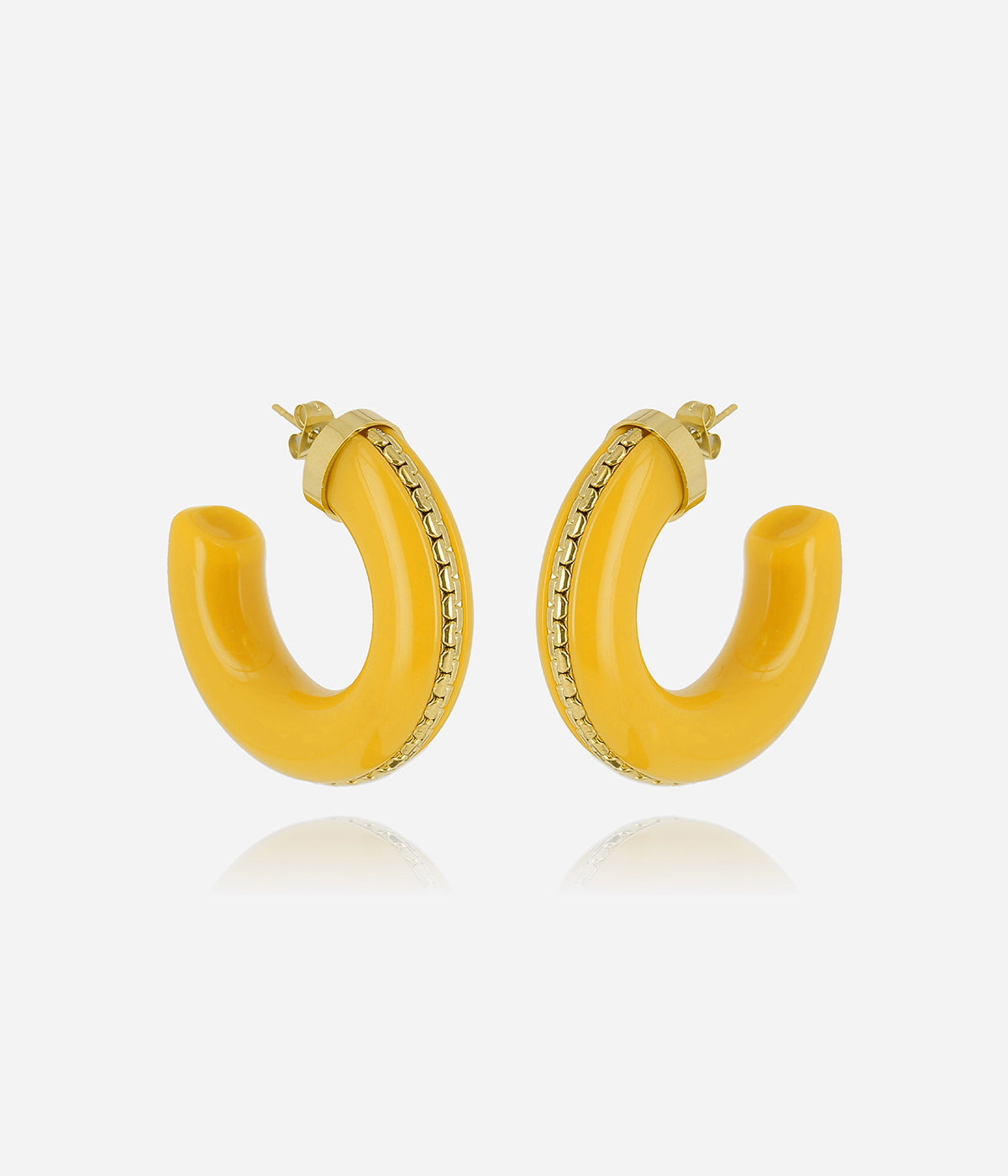 Boucles d'oreilles Zakko (Acier doré)