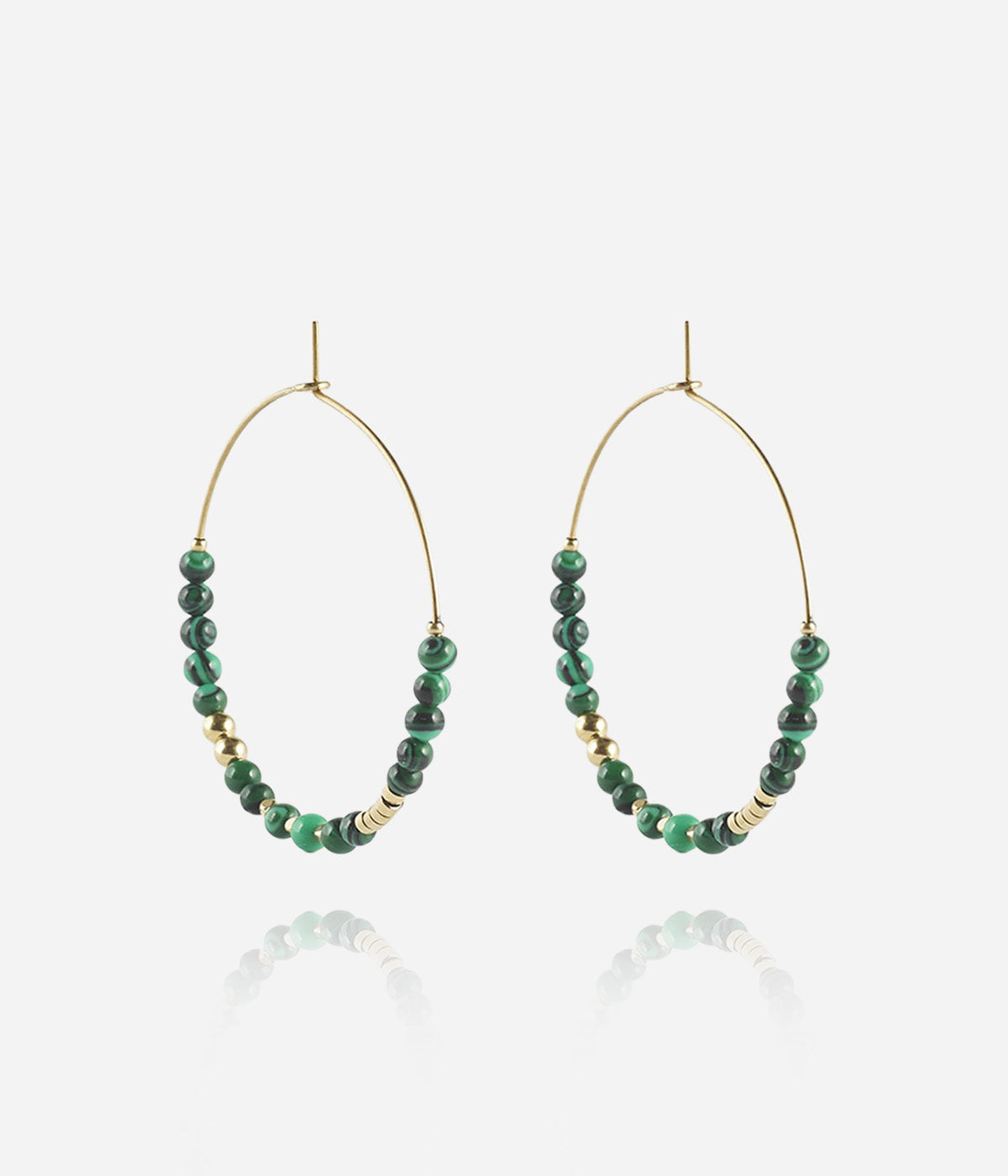 Boucles d'oreilles Favela (Acier doré)