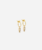 Boucles d'oreilles Serenity (Acier doré)
