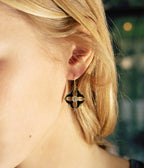 Boucles d'oreilles Zitah (Acier doré)