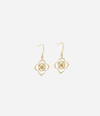 Boucles d'oreilles Marais (Acier doré)