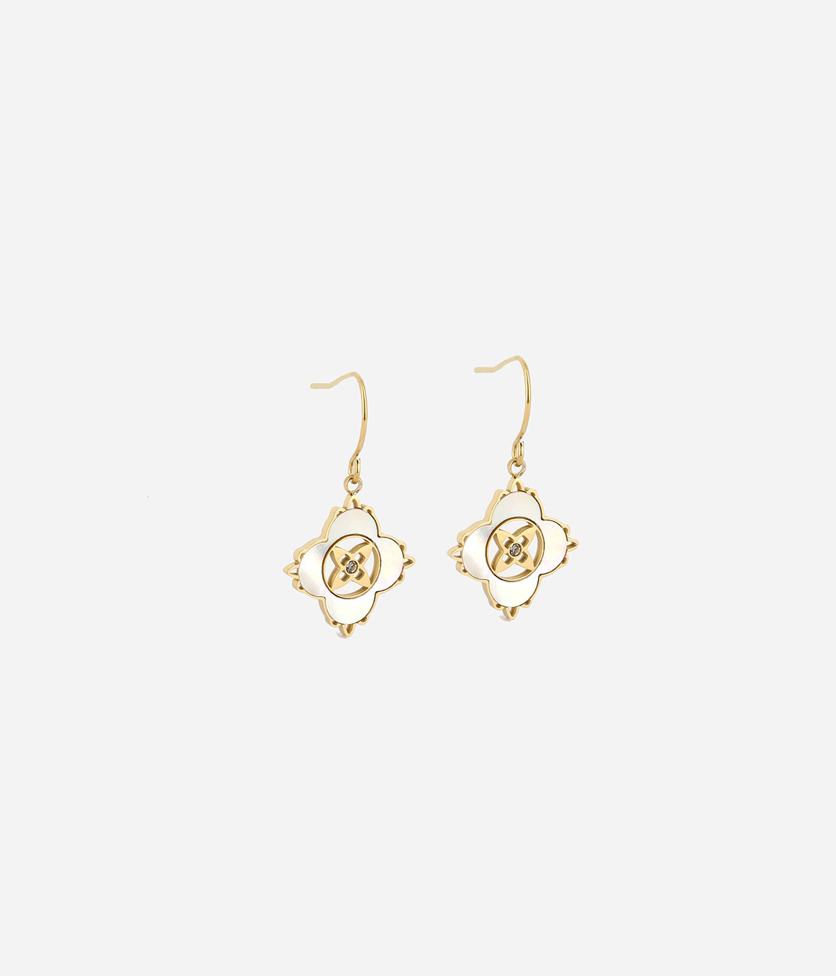 Boucles d'oreilles Marais (Acier doré)